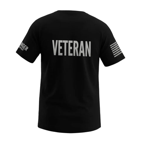 Mens Veterens T-Shirt - Black