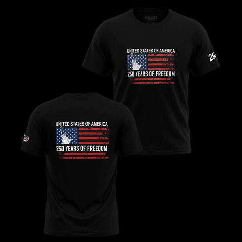 Men's Patriotic T-Shirt - USA 250 Years of Freedom