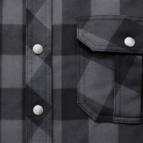 Sentry - Mens Black & Gray Armored Flannel