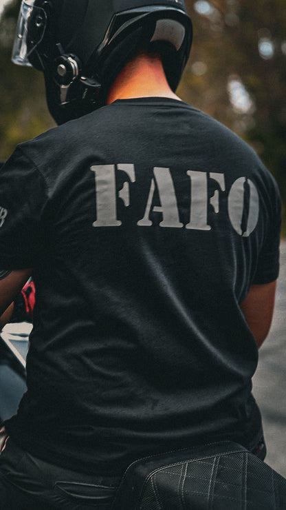 FAFO - Reflective F Around and Find Out Motorcycle T-Shirt