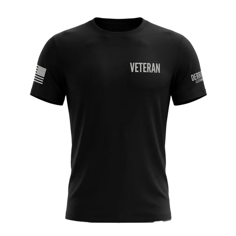 Mens Veterens T-Shirt - Black