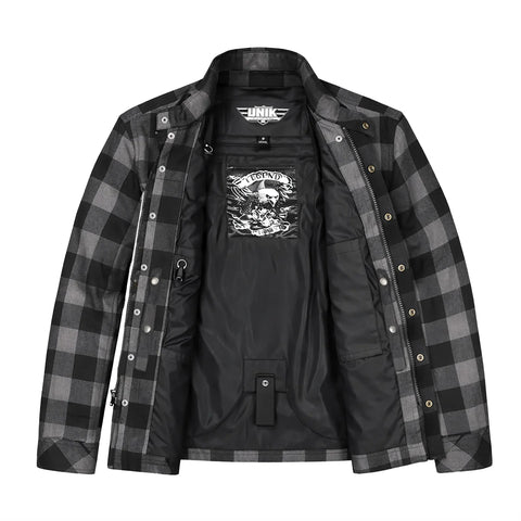 Sentry - Mens Black & Gray Armored Flannel