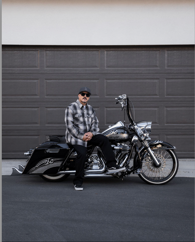 Shadow - Mens Black and Gray Flannel