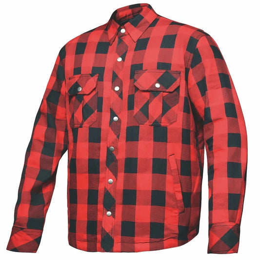 Lumberjack - Mens Black & Red Armored Flannel