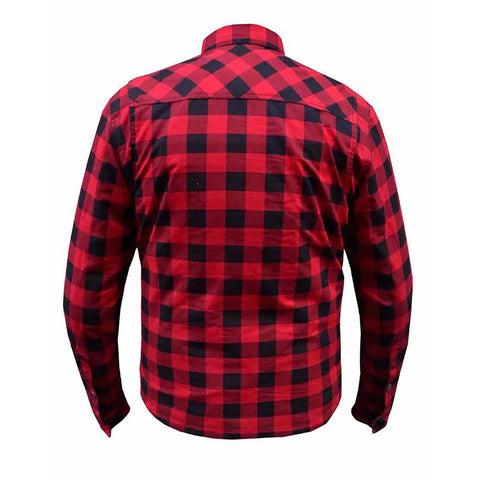 Lumberjack - Mens Black & Red Armored Flannel