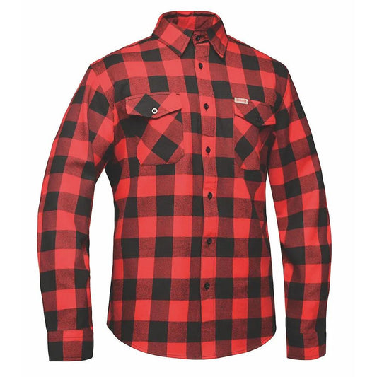 Mens Black and Red Flannel Shirt TW205.01