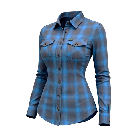 Teal Flannel - Ladies Flannel Shirt