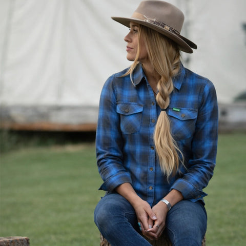 Teal Flannel - Ladies Flannel Shirt
