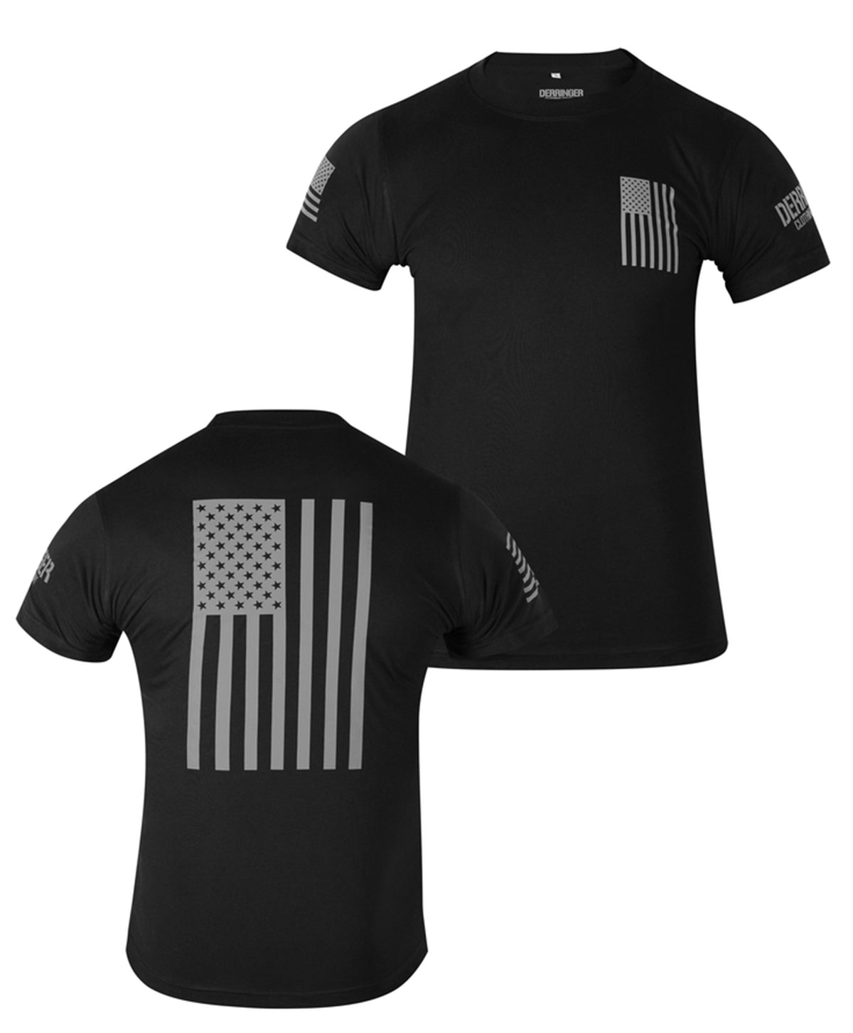 The Patriot - Reflective USA Flag Motorcycle T-Shirt