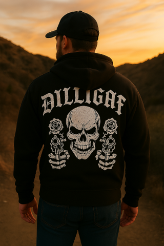 Mens Dilligaf Hoodie Sweatshirt