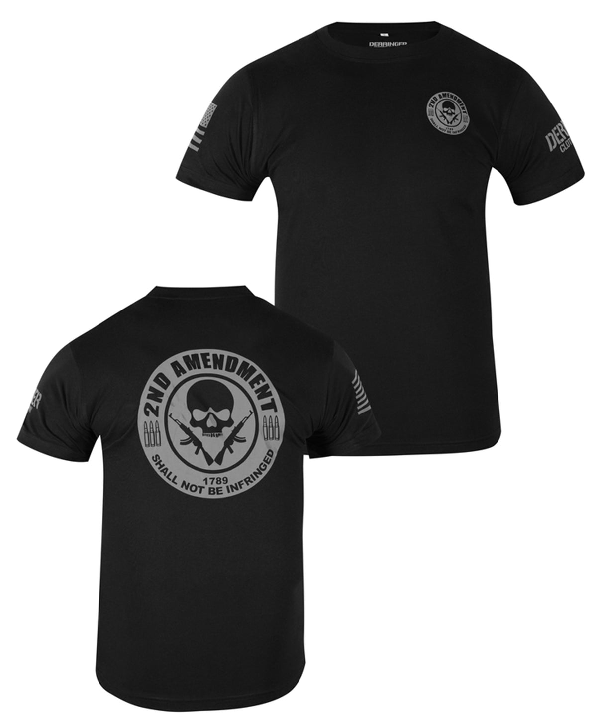 2nd Amendment - Reflective Shall Not Be Infringed Motorcycle T-Shirt