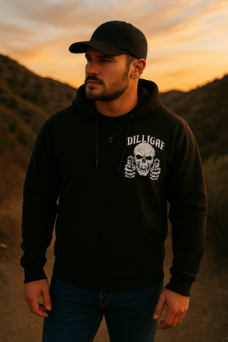 Mens Dilligaf Hoodie Sweatshirt