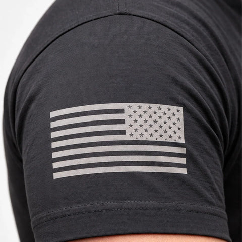 Mens Black Backoff and Finger T-Shirt