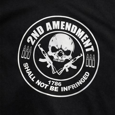 Mens 2nd Amendment Hoodie Sweatshirt - Black